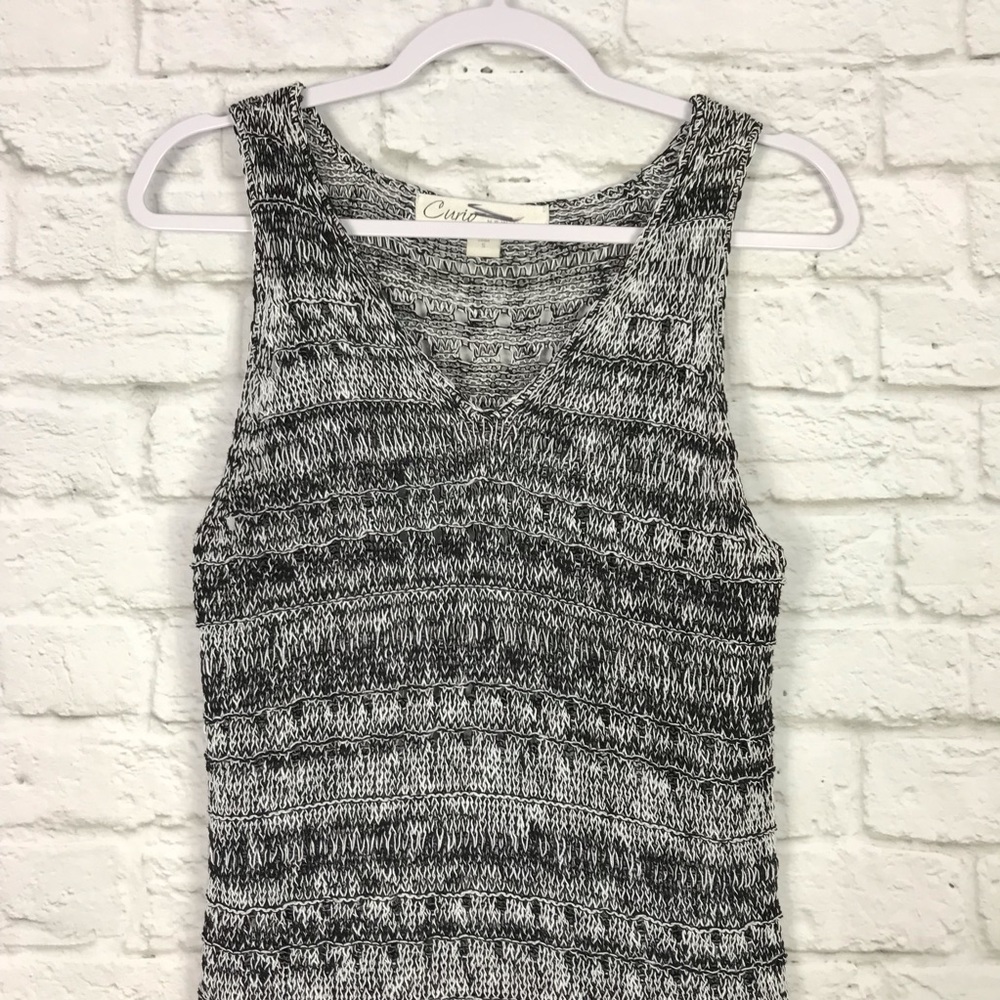 Curio New York Linen Open Knit Sleeveless Dress SM - Picture 2 of 6